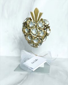 Corazón artesanal blanco